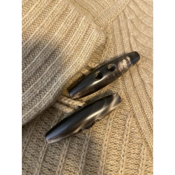 Diane von Furstenberg Tan Camel Brown 100% Wool Sweater Dress size S Knit Sheath - Picture 6 of 13